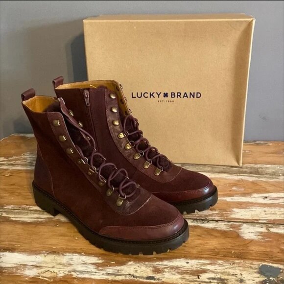 LUCKY BRAND Ilianna Leather Boots Size 11M - Picture 2 of 4